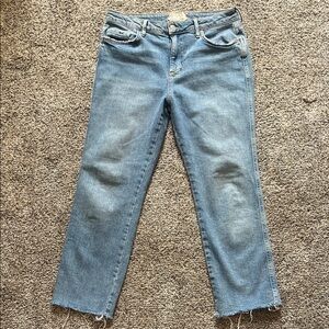 Free People Vintage Light Wash Straight-Leg Jeans